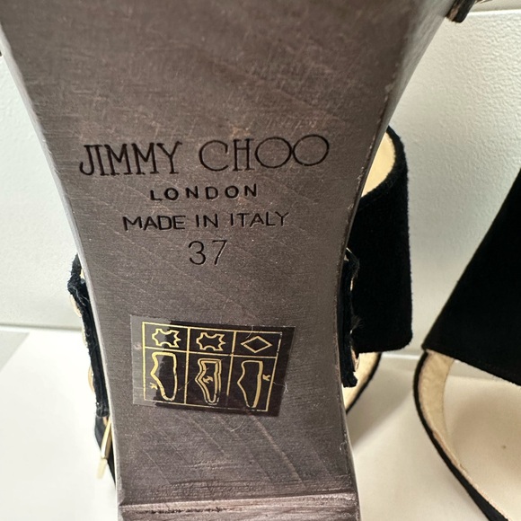 Jimmy Choo Suede Leather Ultimate Platform Sandal - Picture 5 of 6